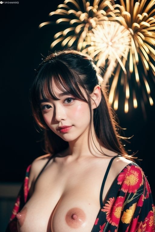 サンプル画像5:浴衣の艶美: 夏の誘惑(美人@AIグラビア) [d_293798]