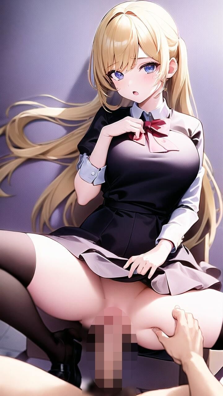 サンプル画像4:ブロンド制服女子との濃密な時間(ビンビンクリップ) [d_293804]