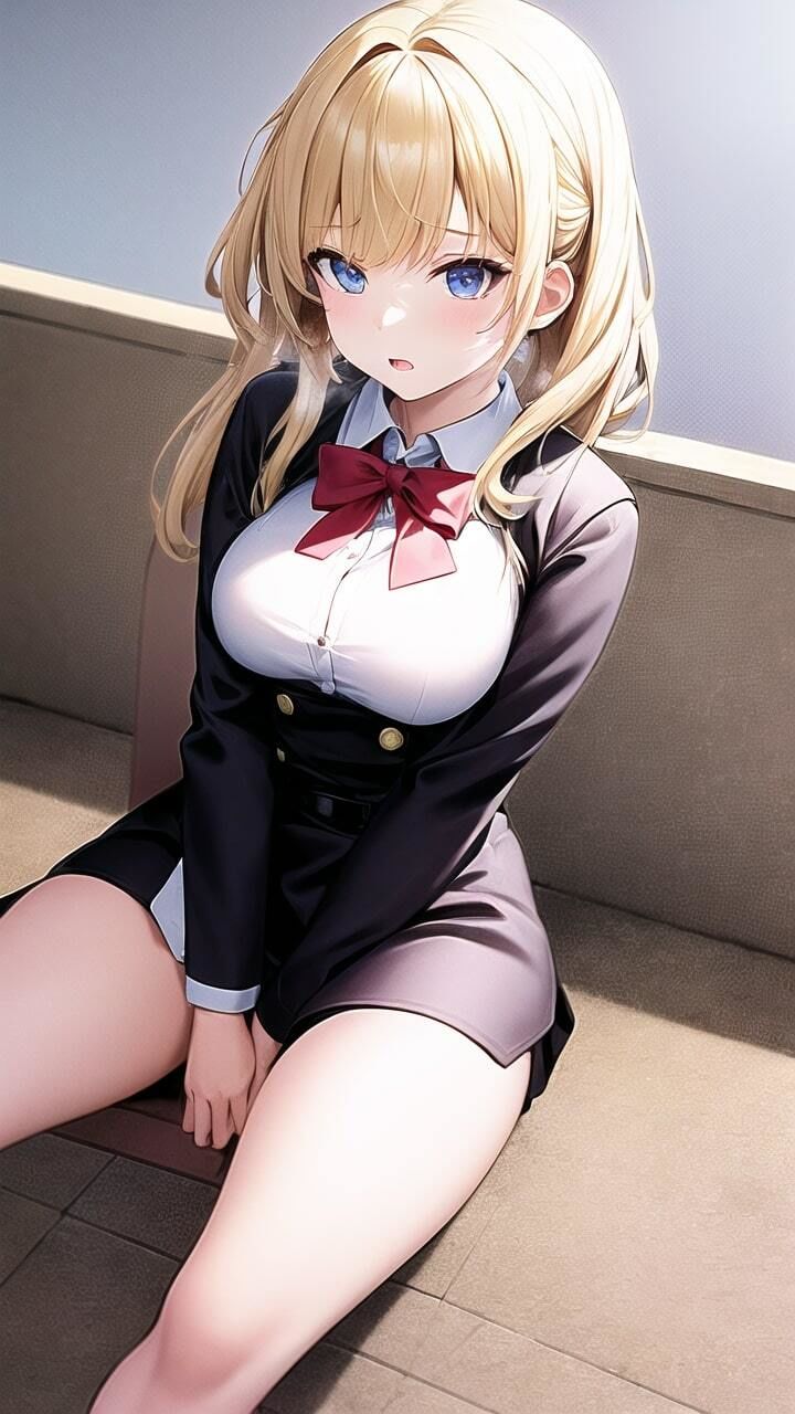 サンプル画像6:ブロンド制服女子との濃密な時間(ビンビンクリップ) [d_293804]