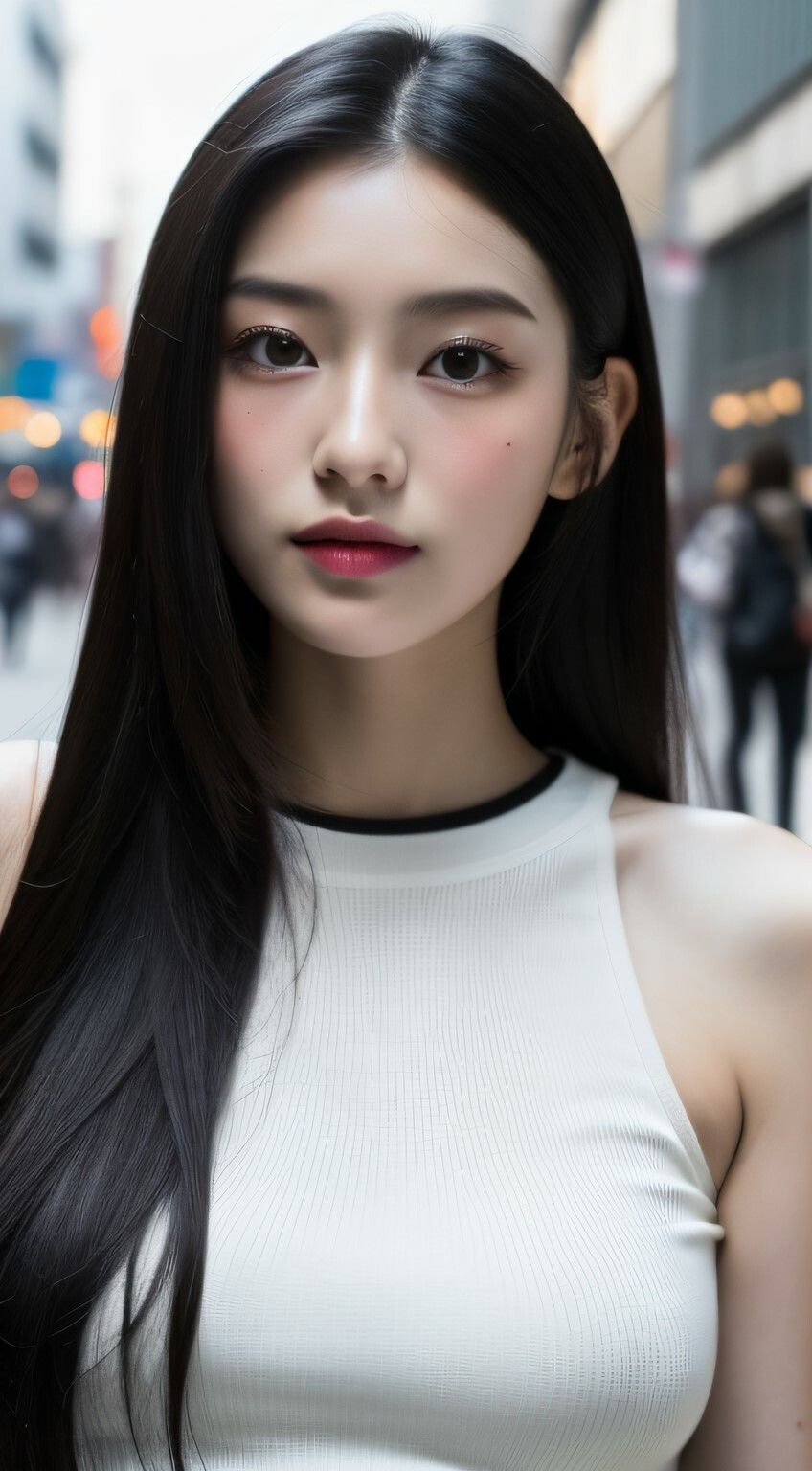 サンプル画像4:黒髪:くろかみロングの美人グラビア【AI美女写真集】(AI美女KANA) [d_293856]