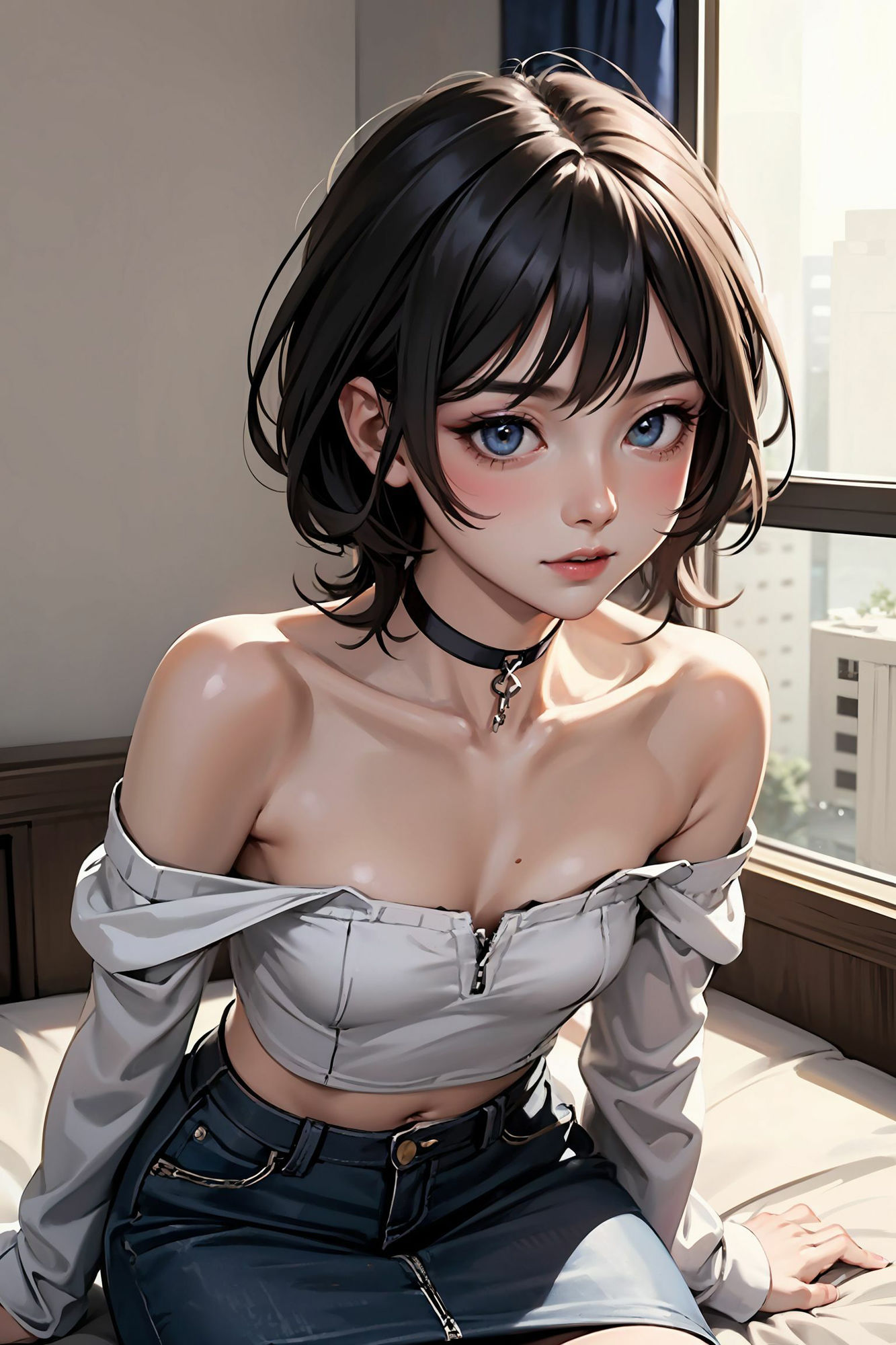 サンプル画像2:ギャルJKカノジョ(川瀬と遊園地) [d_293862]