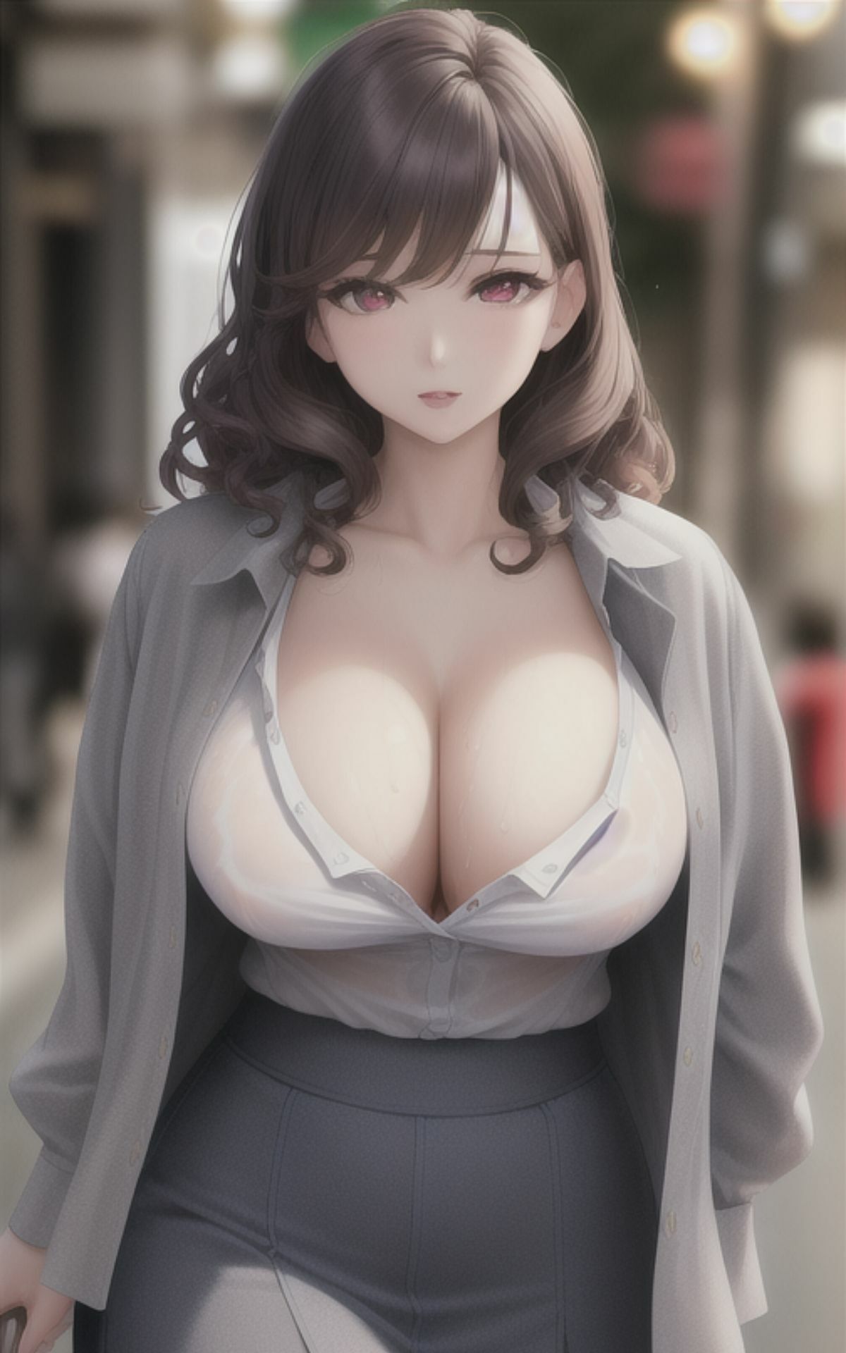 サンプル画像2:AI美女イラストvol.13街で見かけたえちえち女子(AI Girls Creation) [d_293866]