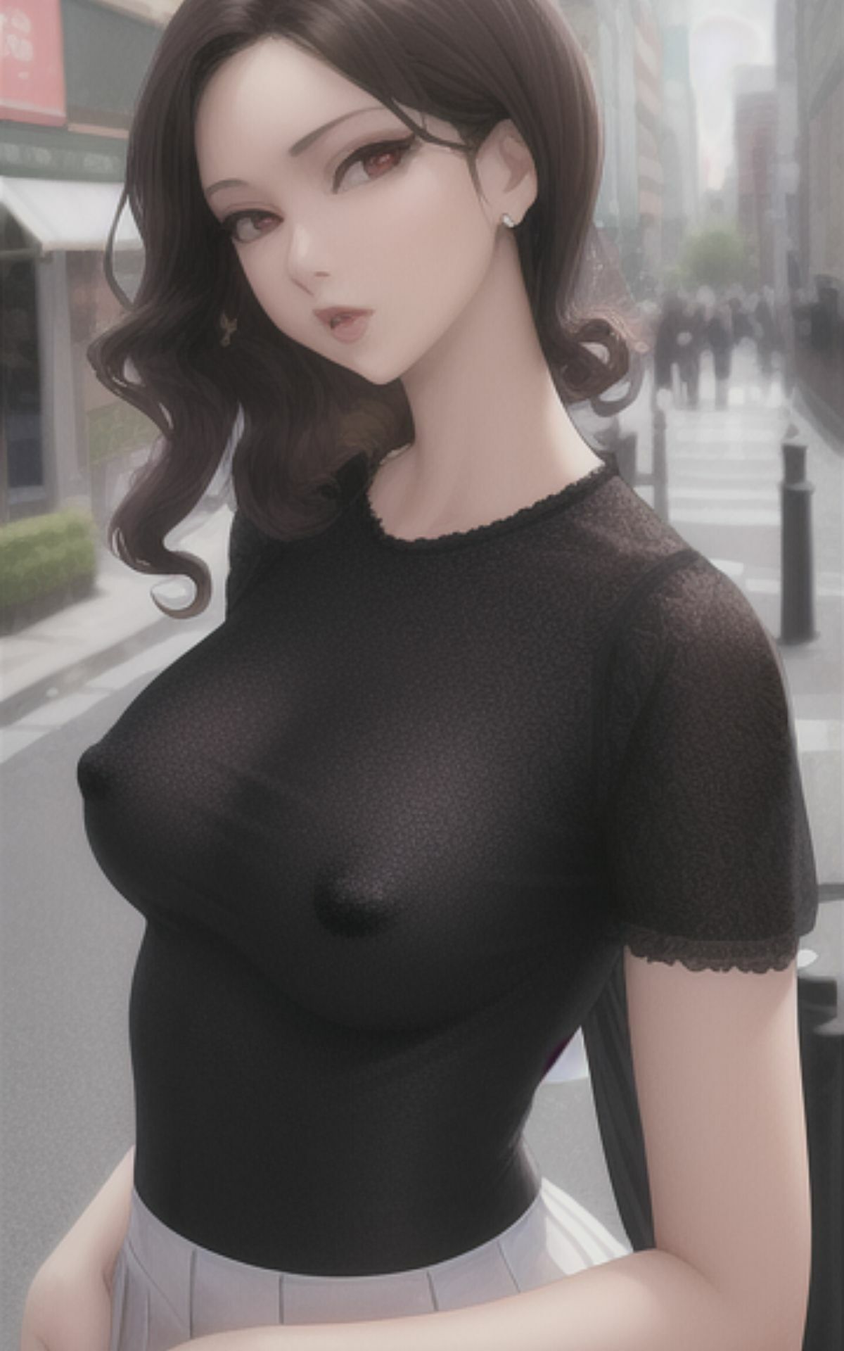 サンプル画像6:AI美女イラストvol.13街で見かけたえちえち女子(AI Girls Creation) [d_293866]