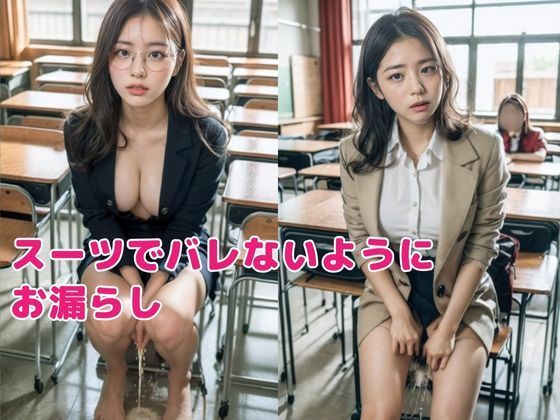 サンプル画像1:巨乳女教師のおもらし放尿(妄想スタジオ) [d_293914]