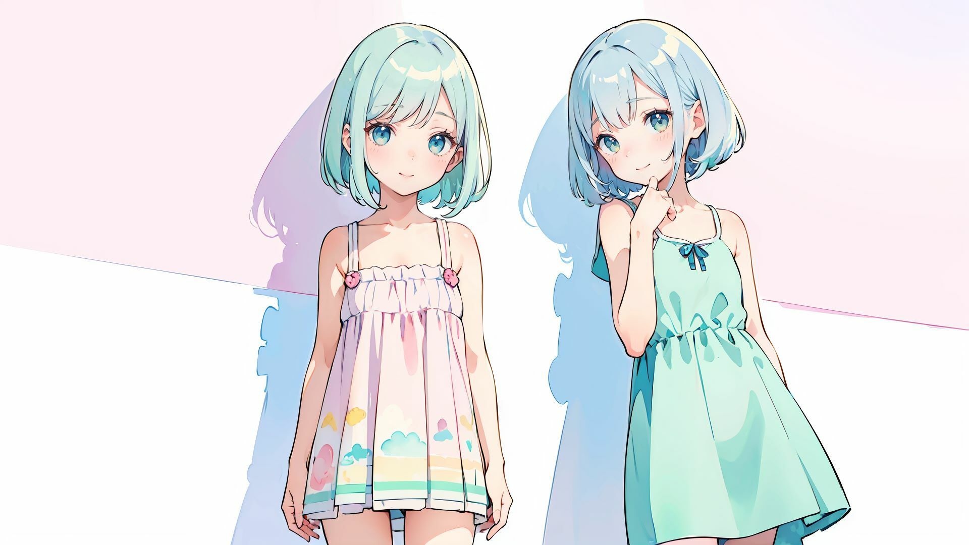 サンプル画像3:パステル少女(AI ヤン) [d_293959]