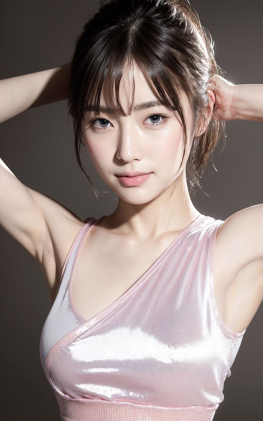 サンプル画像3:超高画質な美女・美少女の脇（ワキ）脱ぐよりエロい腋フェチ着エロ【AI美女グラビア写真集】(愛の女神) [d_294006]