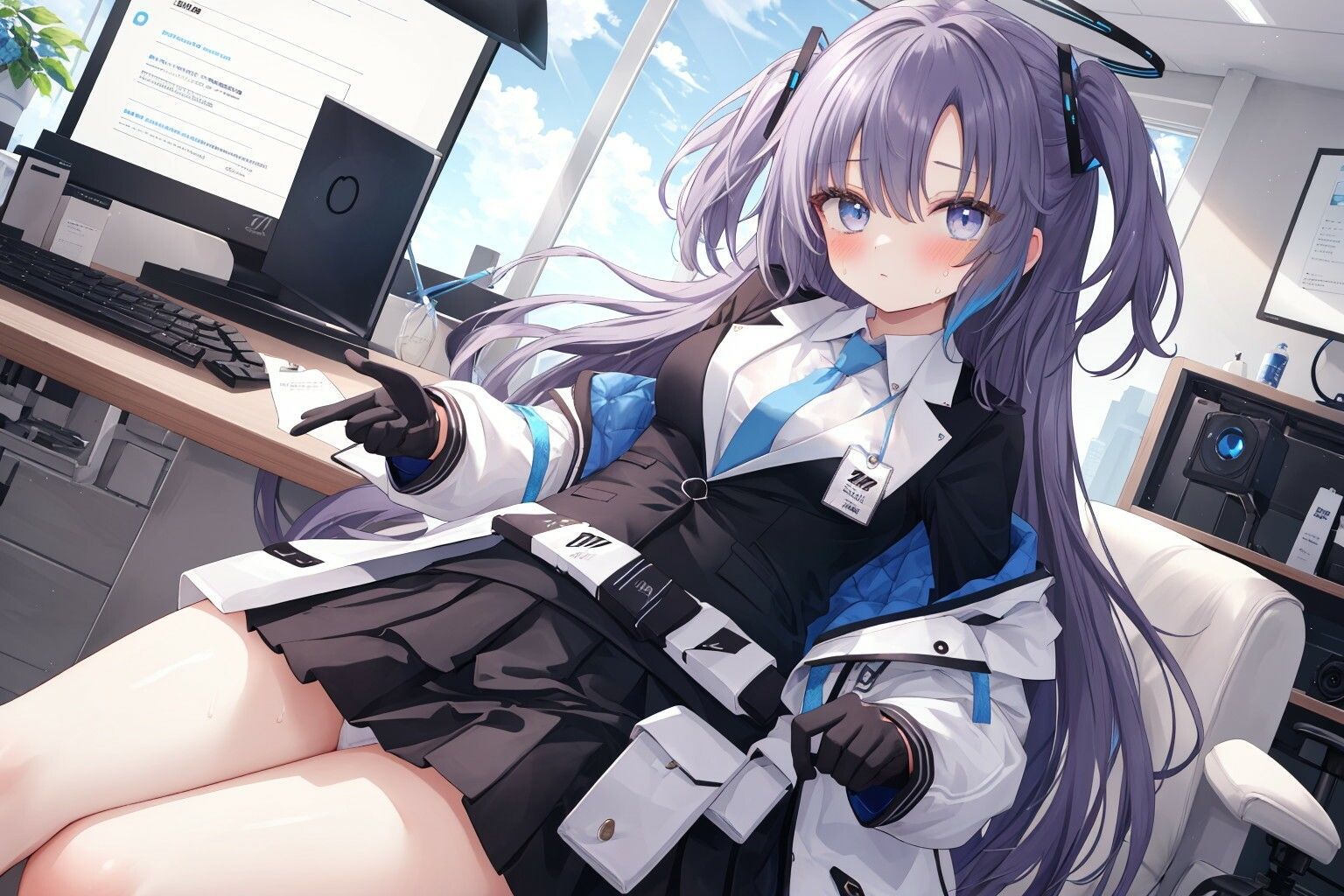 サンプル画像1:ユウカは確定申告だけじゃなくて性処理も手伝ってくれる(すったもんた) [d_294037]