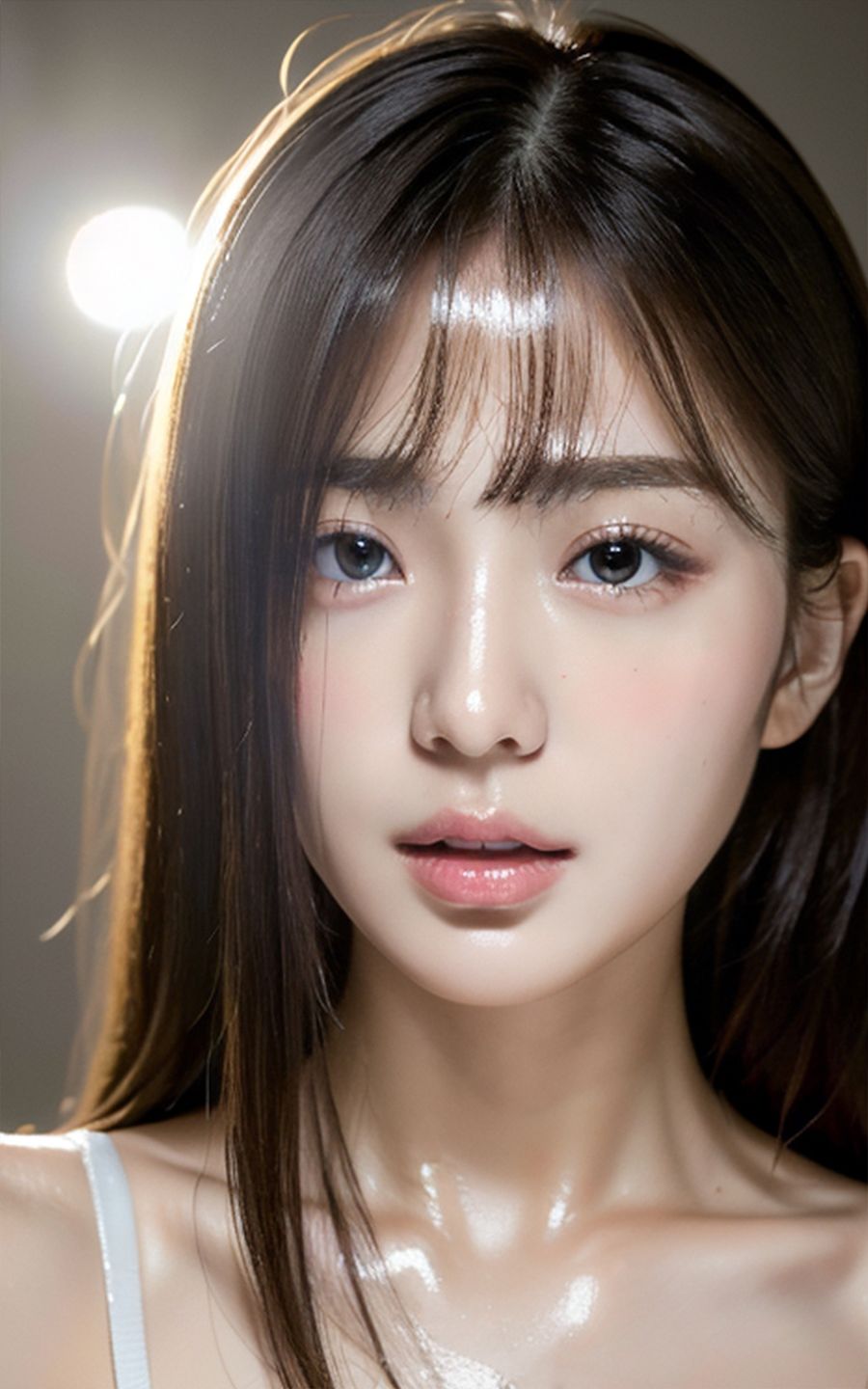 サンプル画像3:思わずぶっかけたくなる超高画質な顔ヌキ専用ツルテカ発光美肌【AI美女グラビア写真集】(愛の女神) [d_294041]