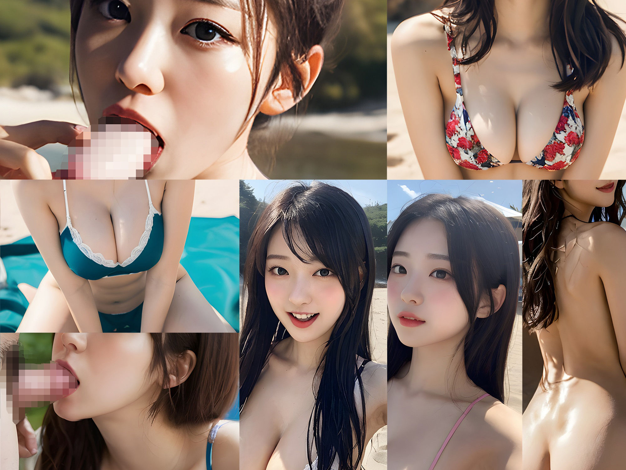 ビキニ美少女たちとヒミツの水着撮影会プライベートビーチ編