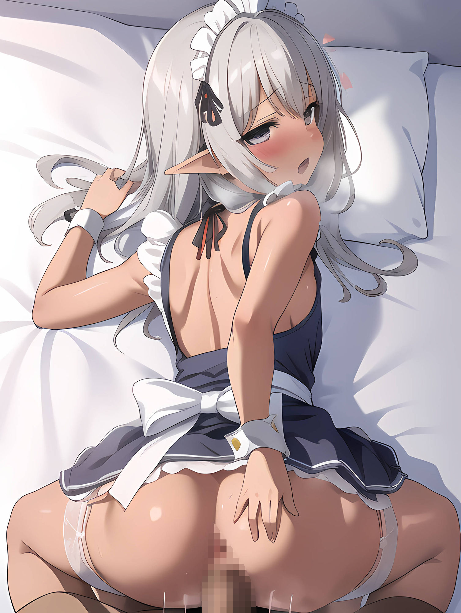 サンプル画像4:メイドエルフちゃん(AIのおかず) [d_294221]