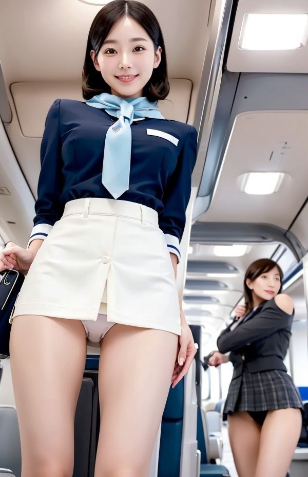 サンプル画像1:CAさんと秘密の関係 飛行機でスチュワーデスからの誘惑 可愛い派 クール派(サファイアライオン企画) [d_294284]