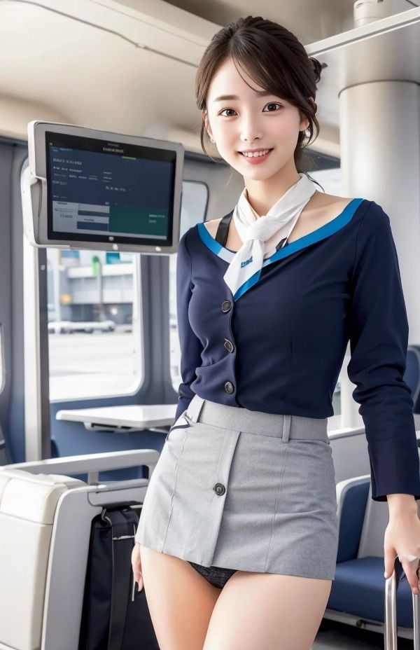 サンプル画像3:CAさんと秘密の関係 飛行機でスチュワーデスからの誘惑 可愛い派 クール派(サファイアライオン企画) [d_294284]