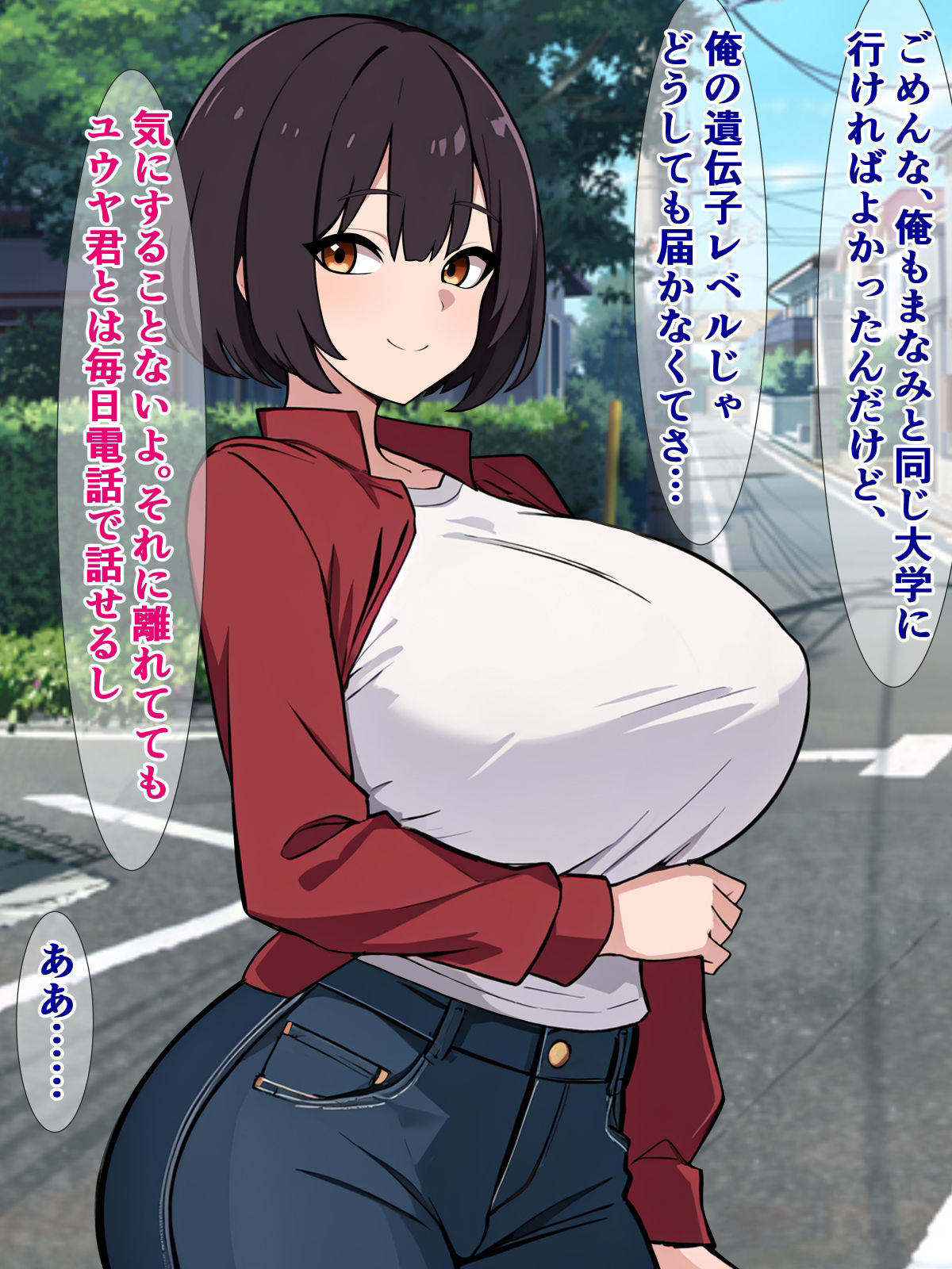 サンプル画像1:Aランク遺伝子彼女の「子作り実習」に、Cランクの俺は参加できない(さざめき通り) [d_294378]