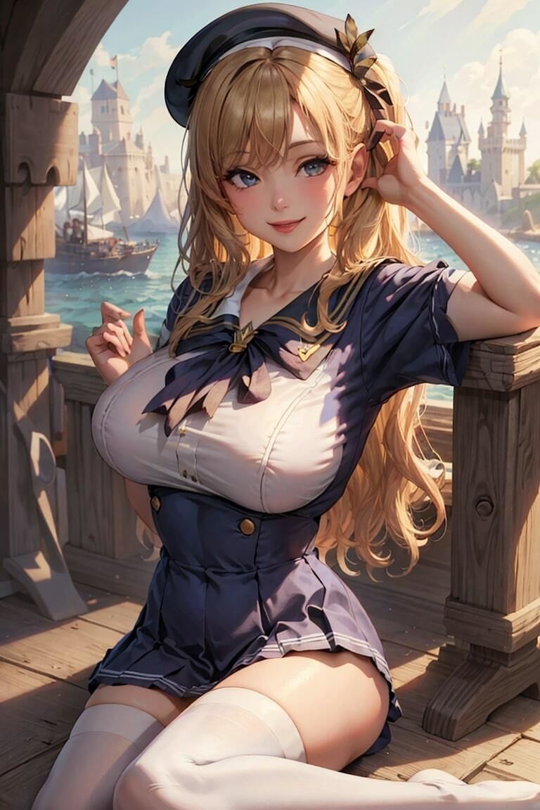 サンプル画像6:セーラー水着少女サンシャイン(ミリ子) [d_294460]