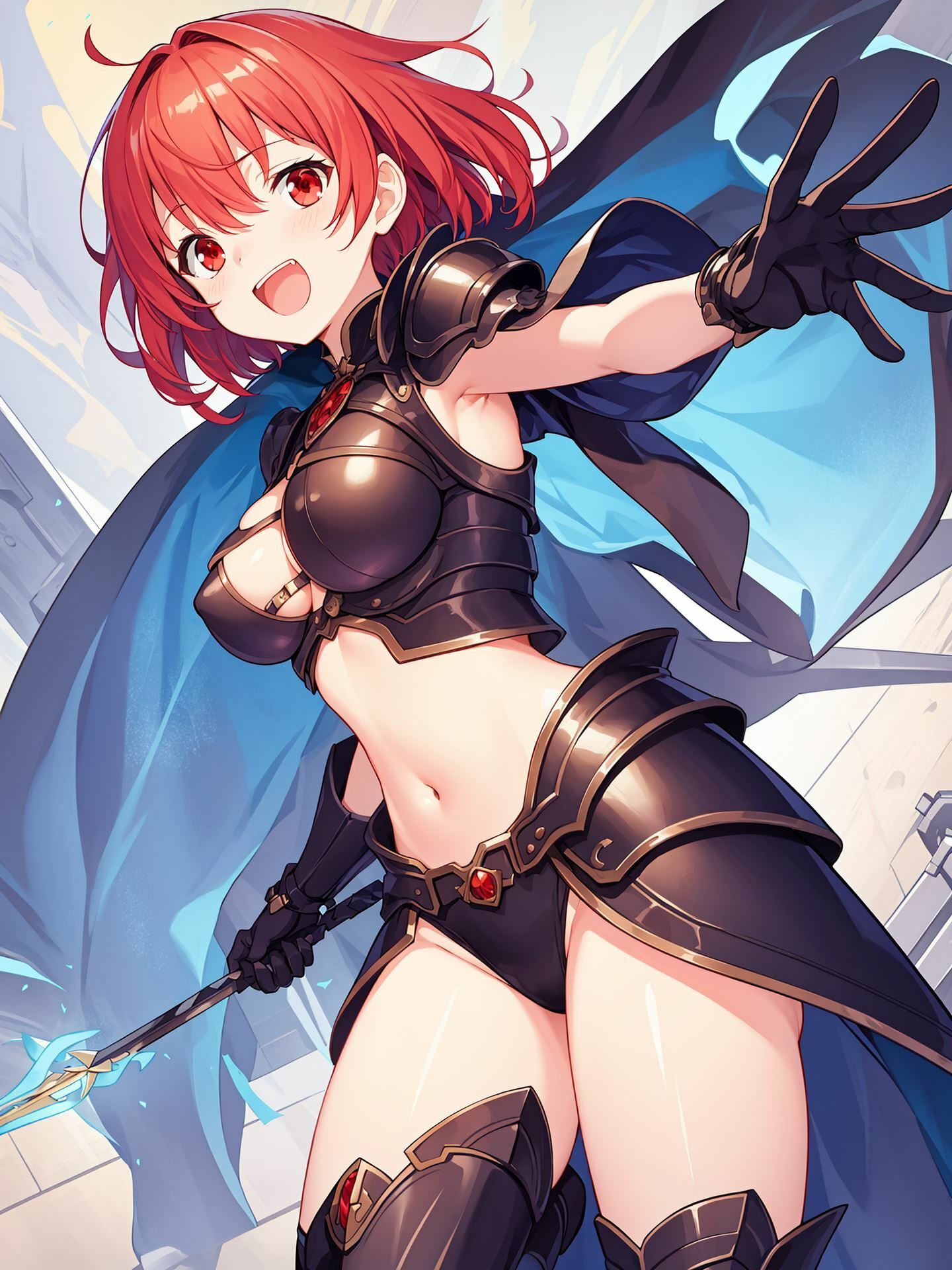 サンプル画像1:ぬるぬるダンジョン 〜 赤の戦士編 〜(にゅるほ堂) [d_294500]