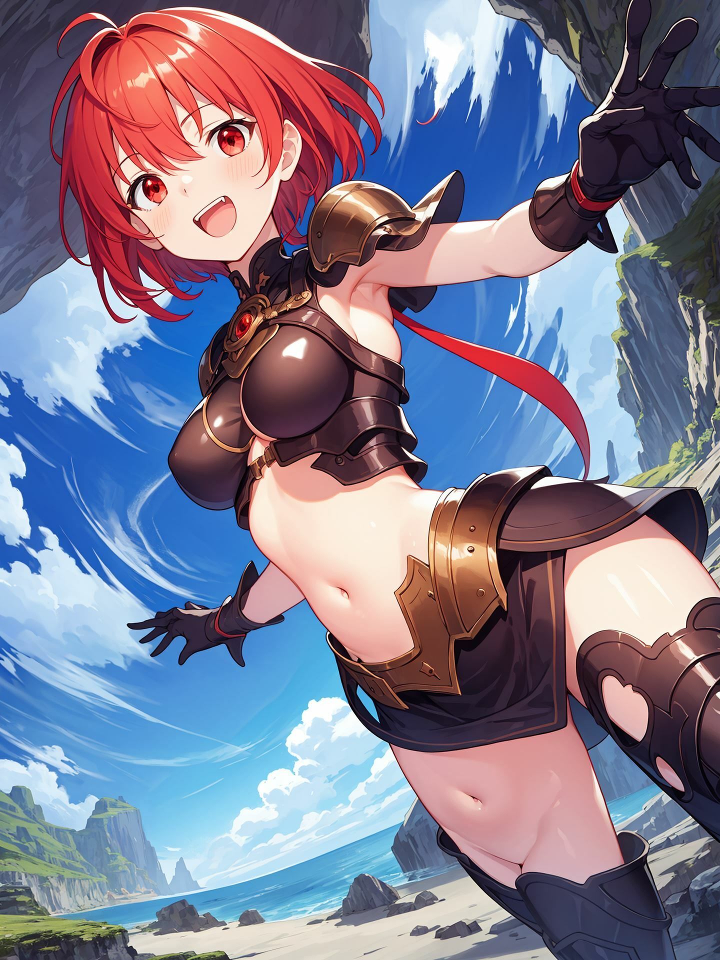 サンプル画像2:ぬるぬるダンジョン 〜 赤の戦士編 〜(にゅるほ堂) [d_294500]