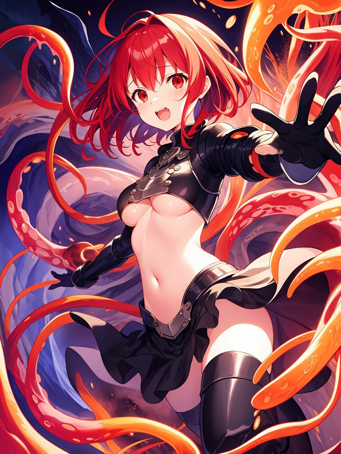 サンプル画像5:ぬるぬるダンジョン 〜 赤の戦士編 〜(にゅるほ堂) [d_294500]