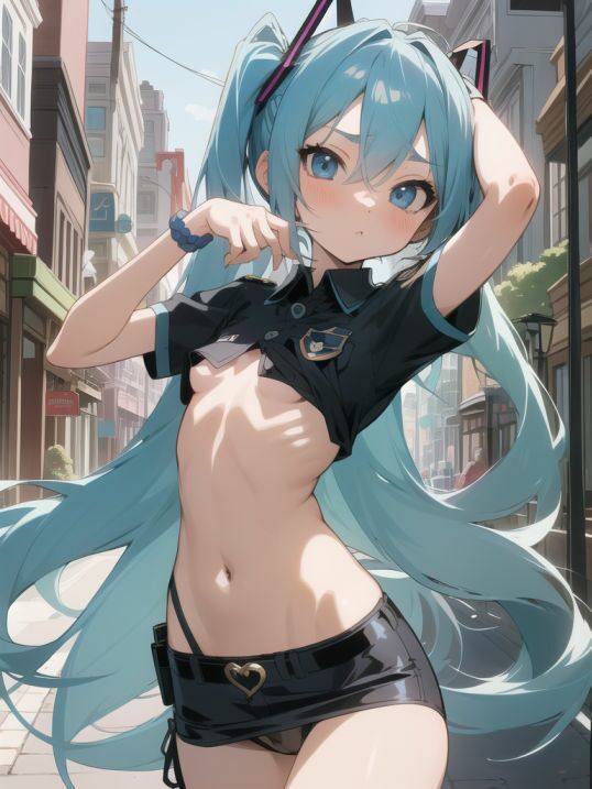 サンプル画像1:初〇ミクに色々な衣装を着てもらうイラスト集4(ぬくぬく) [d_294502]