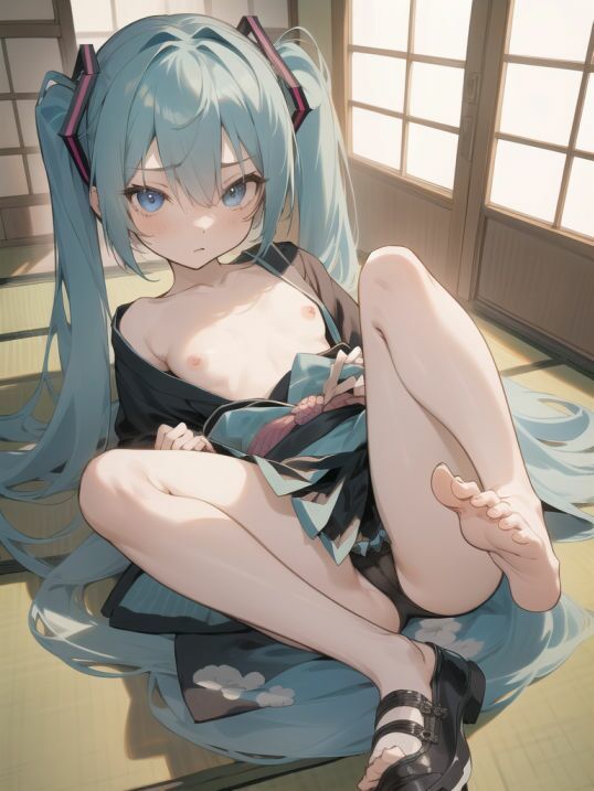 サンプル画像3:初〇ミクに色々な衣装を着てもらうイラスト集4(ぬくぬく) [d_294502]