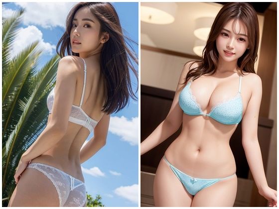 サンプル画像4:AI写真集グラビア4美人の下着姿300P:挑戦的な美への一歩(AIグラビアプロデューサー) [d_294532]