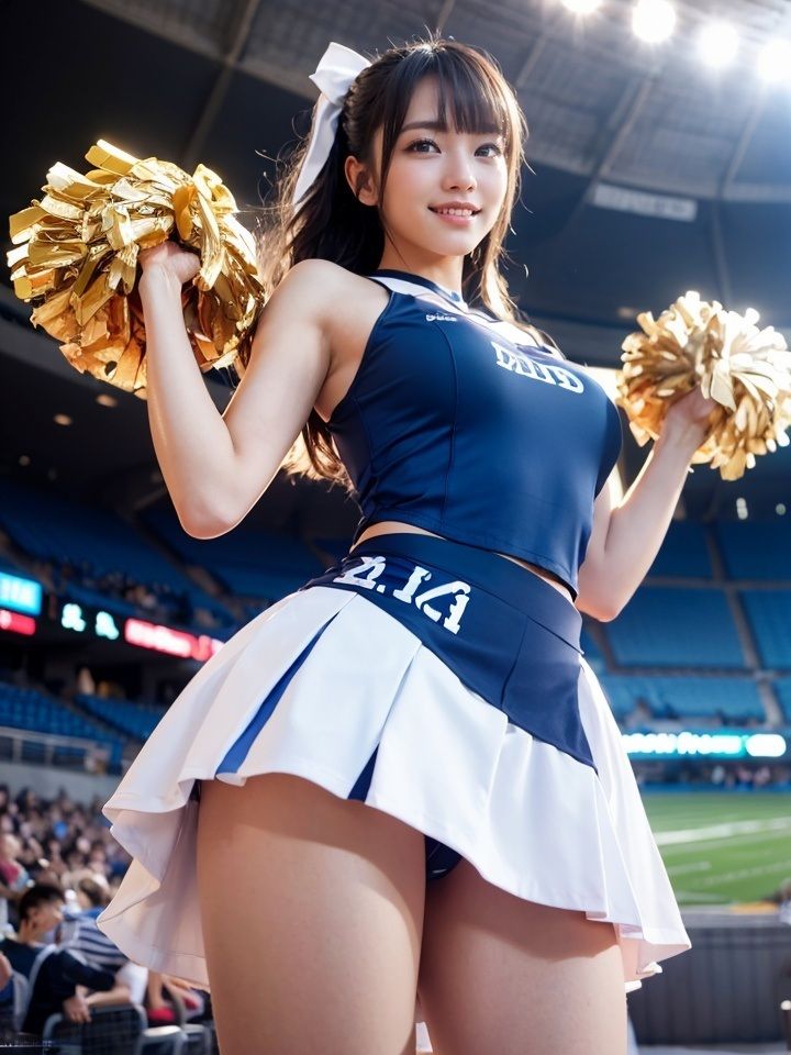 サンプル画像2:チアガールの彼女(笑顔の彼女@SmileGirls) [d_294728]