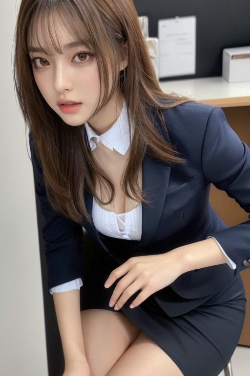 サンプル画像5:同僚の「太もも」が気になる AIグラビア写真集(みつきちゃん) [d_294739]