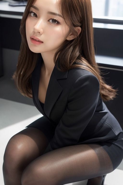 サンプル画像1:同僚の「パンスト」が気になる AIグラビア写真集(みつきちゃん) [d_294741]