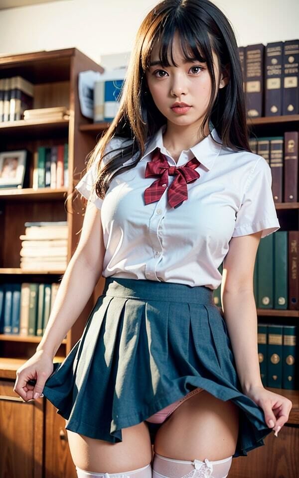 サンプル画像2:美乳制服女子(男のすべてがここにある) [d_294766]