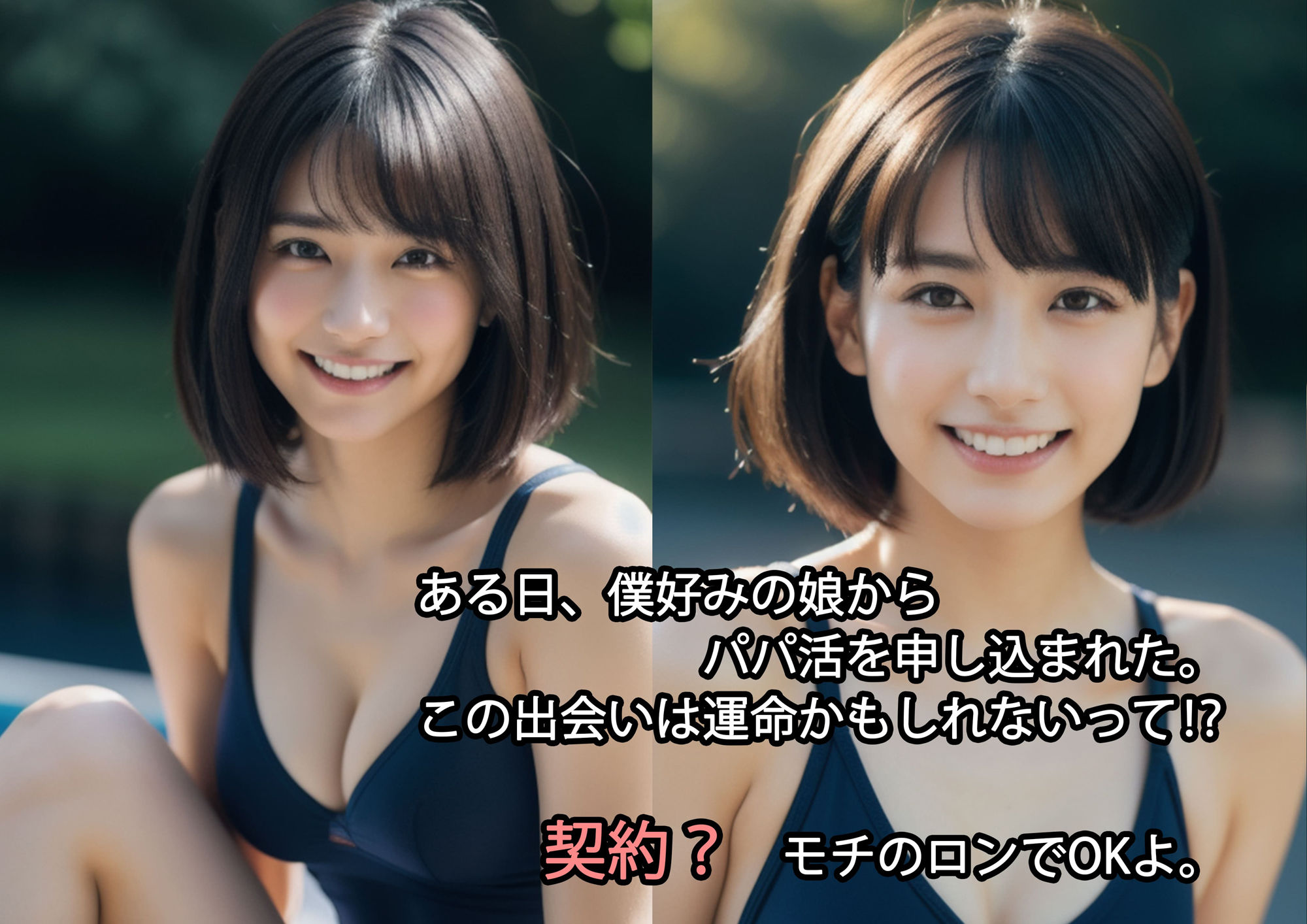 サンプル画像2:18歳女子校生、初めてのパパ活・援交 僕の、遅すぎた青春 そして成人同士の純愛(AILand18) [d_294798]