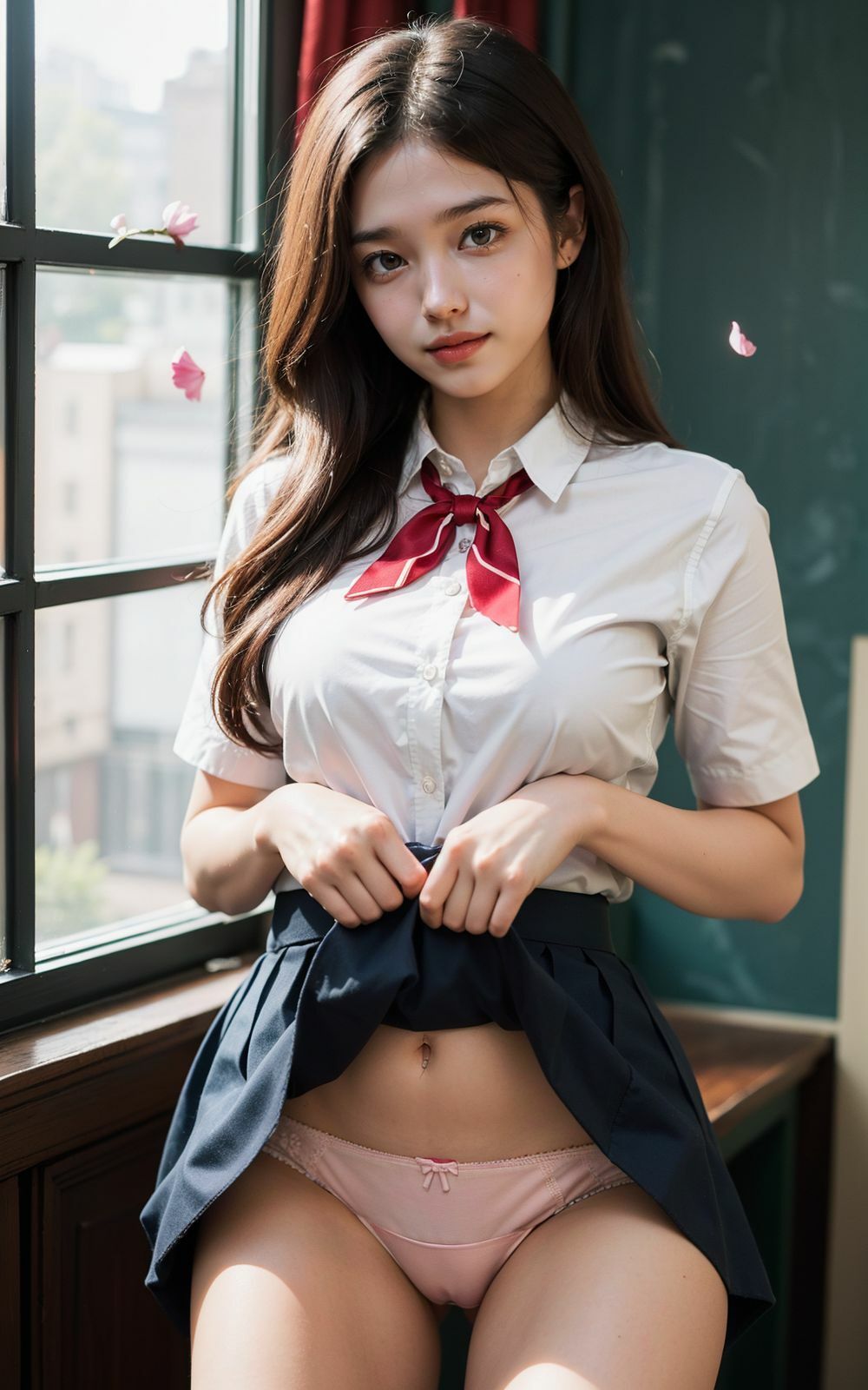 サンプル画像2:ちらポロ 制服美少女編(ニポブックス) [d_294802]