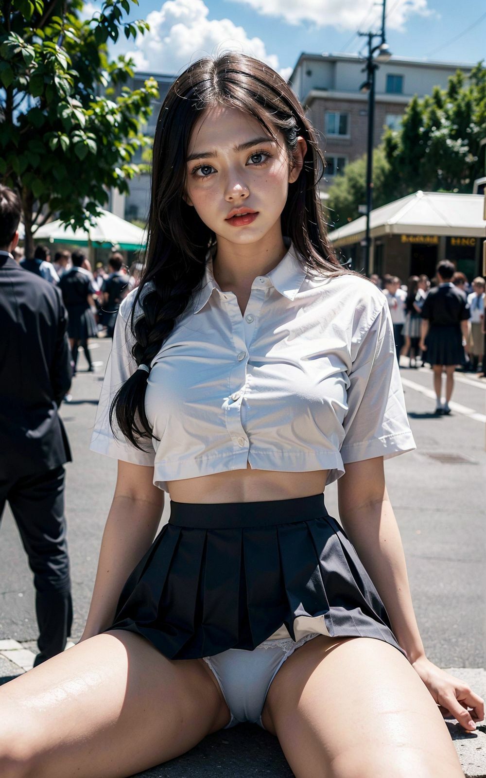 サンプル画像3:ちらポロ 制服美少女編(ニポブックス) [d_294802]