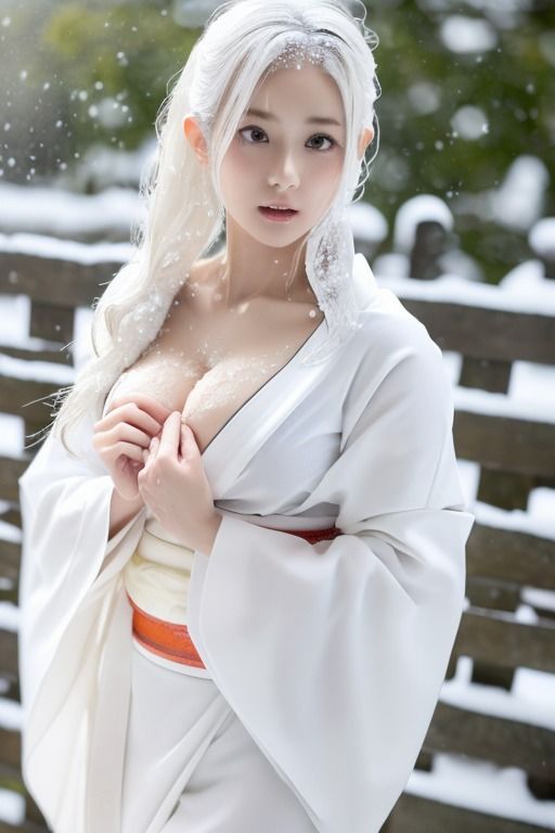 サンプル画像4:雪女達のグラビア AIグラビア写真集(みつきちゃん) [d_294905]