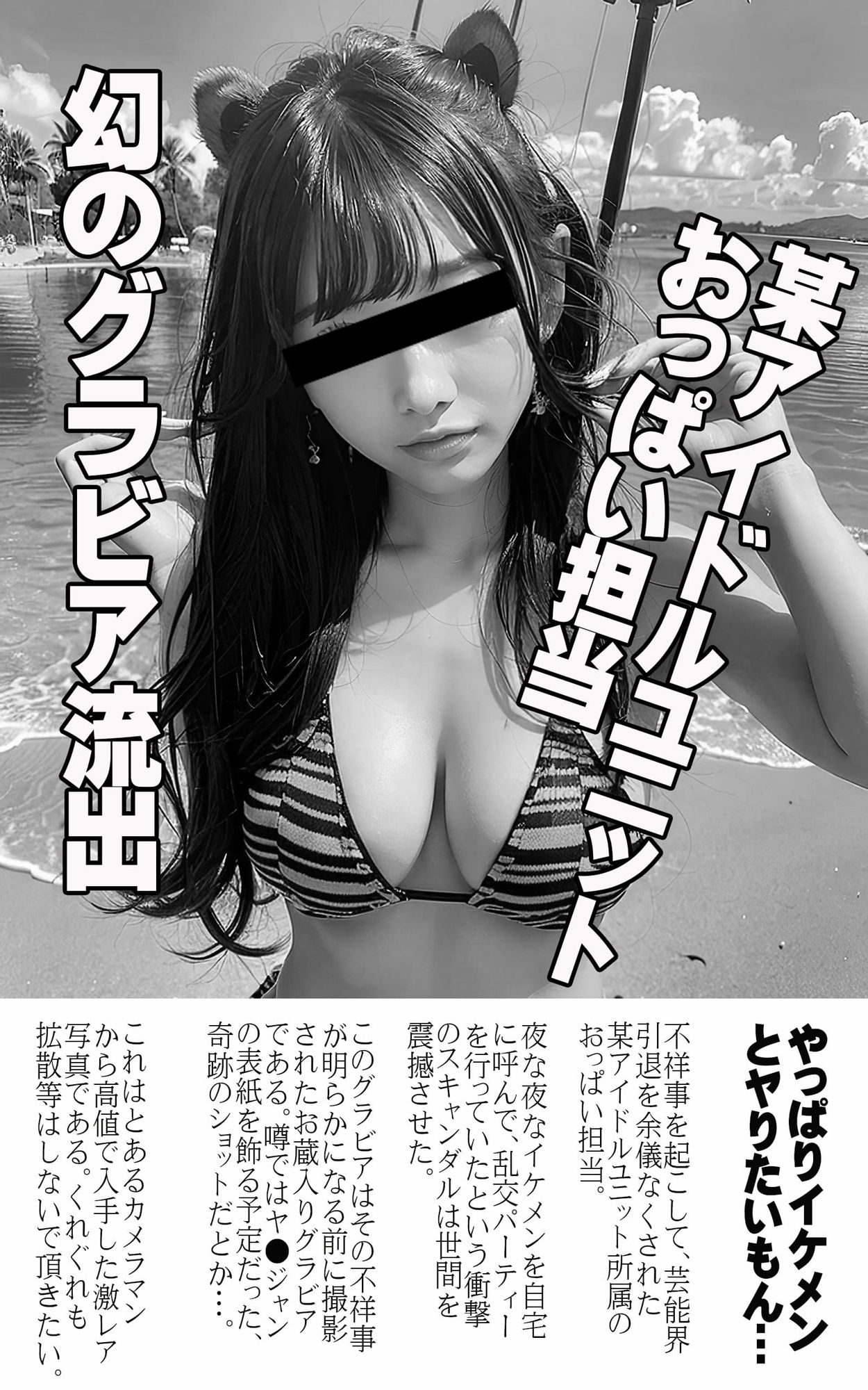 サンプル画像2:ヤ○ジャン激レア巻頭グラビア流出！？(AI娘。) [d_294936]