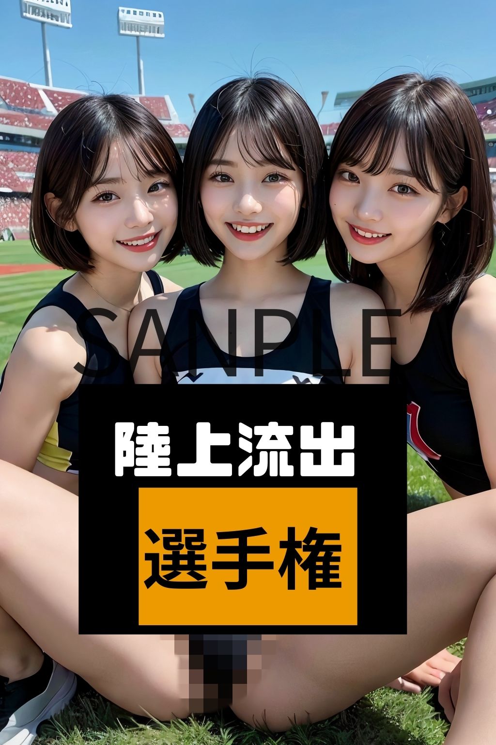 サンプル画像1:青春最後の陸上選手権集出ポロリ集(AI美人大図鑑) [d_294944]