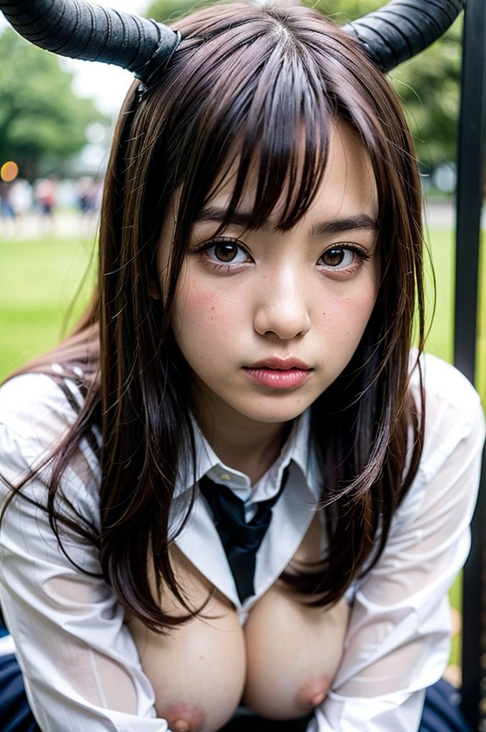 サンプル画像6:制服JKのムフフな悪魔系コスプレ(おねぇさん製作所) [d_294945]