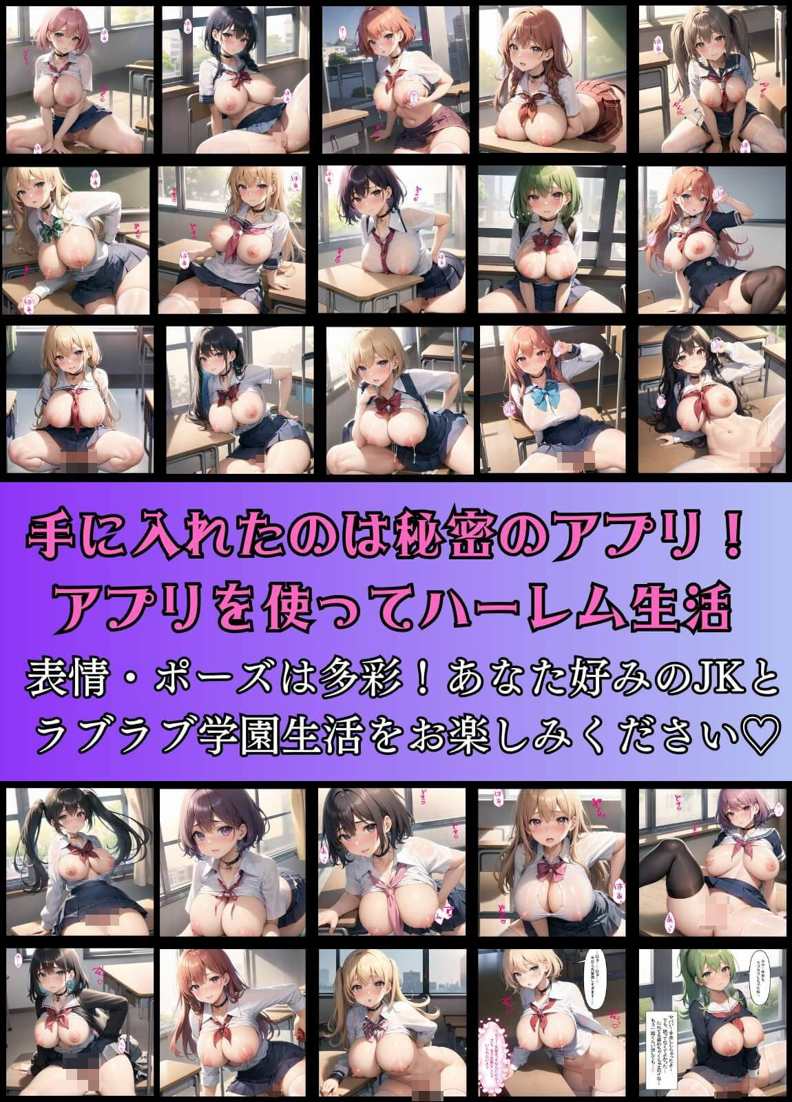 サンプル画像1:催●アプリでハーレム学園性活パート2【豪華321枚収録】(イシュタルの星) [d_294963]