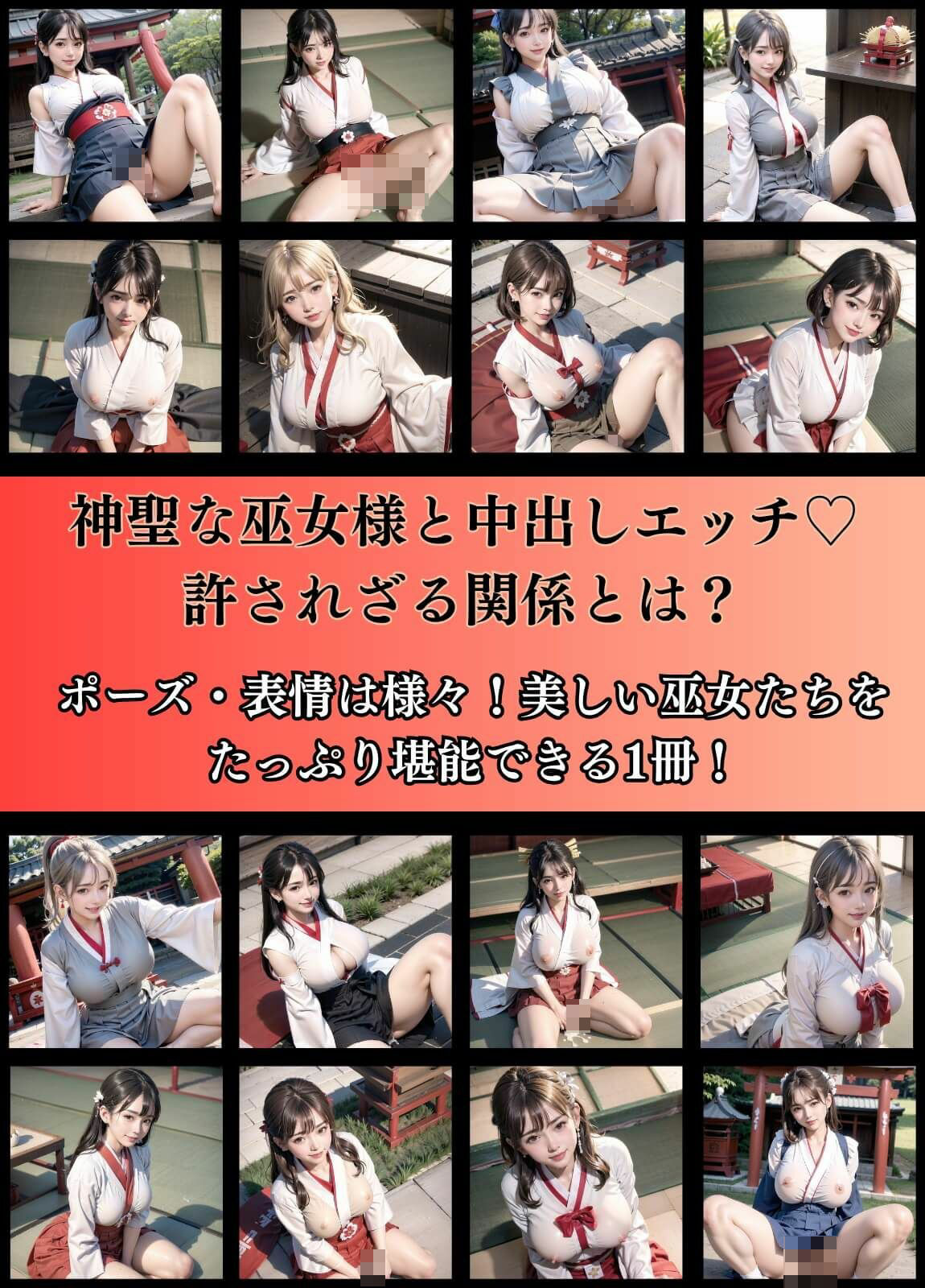 サンプル画像1:神聖巫女様と中出しエッチ！【豪華215枚収録！！】(夏目神社) [d_294965]