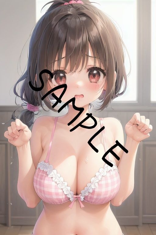 サンプル画像1:女の子とピンクのブラ(好きなものを売ります) [d_294977]