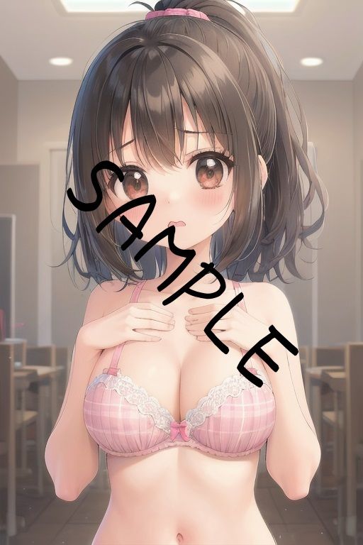 サンプル画像2:女の子とピンクのブラ(好きなものを売ります) [d_294977]