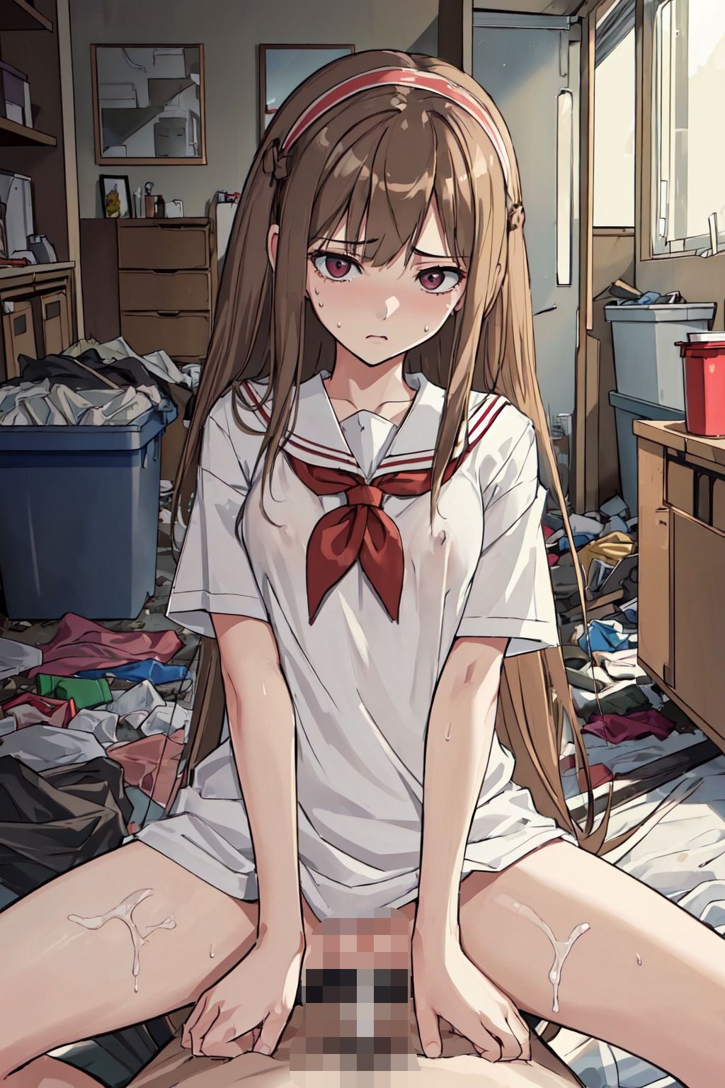 サンプル画像1:【AI作品】messy room collection vol.3(妄威) [d_294990]