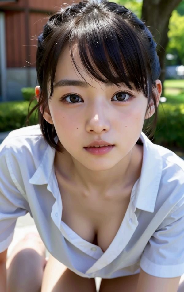 サンプル画像1:制服美女と秘密の公園デート 制服女子は可愛い清楚系(エメラルド猫企画) [d_295015]