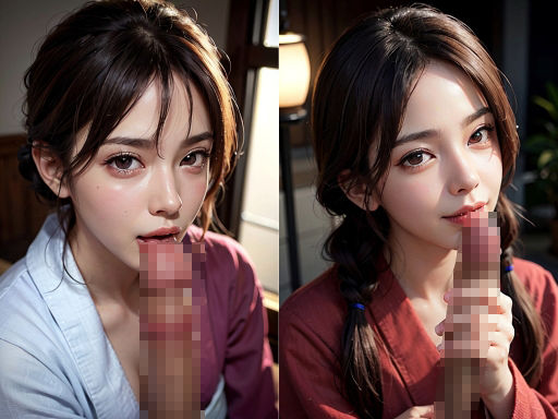 サンプル画像3:緊縛着物美女(AIスナップスタイルピクチャー) [d_295157]