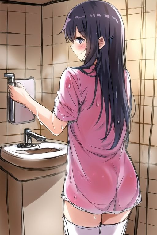 サンプル画像3:濡れフェチ びしょ濡れになった彼女たち(催●スマホの淫魔) [d_295187]