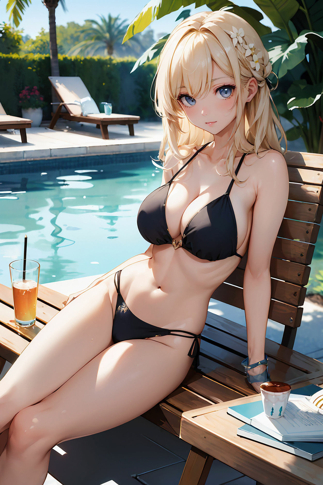 サンプル画像6:巨乳美女ガールズコレクション［水着ver.］(AI美少女Production) [d_295200]