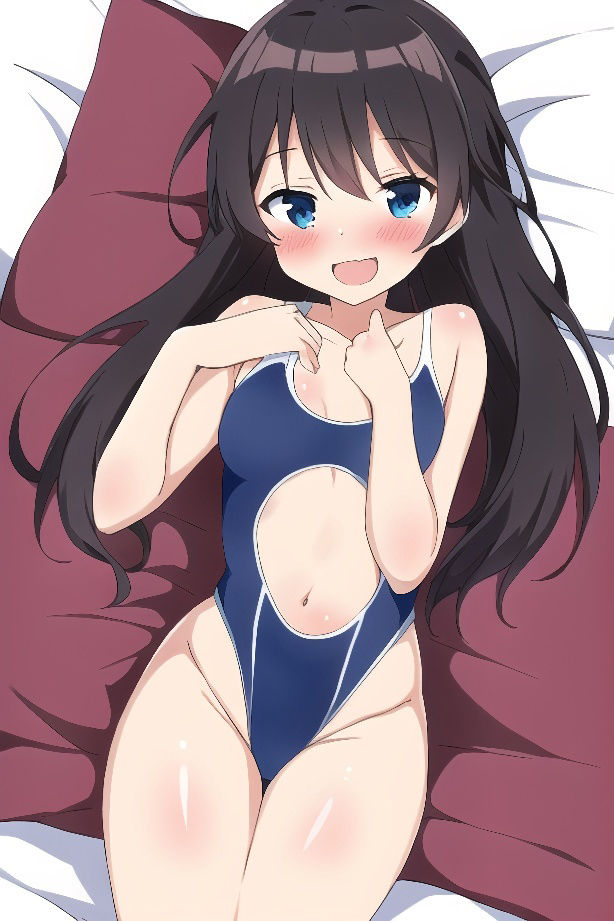 サンプル画像4:なんで俺の部屋にスク水女子が！？-アニメ風AIイラスト集-(あいあいキュン太) [d_295252]