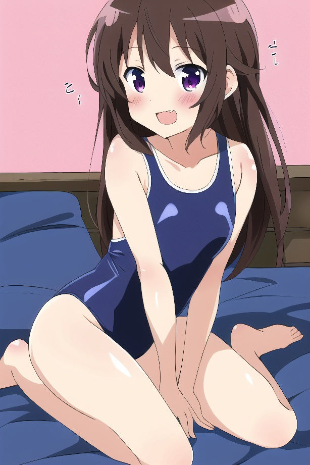 サンプル画像6:なんで俺の部屋にスク水女子が！？-アニメ風AIイラスト集-(あいあいキュン太) [d_295252]