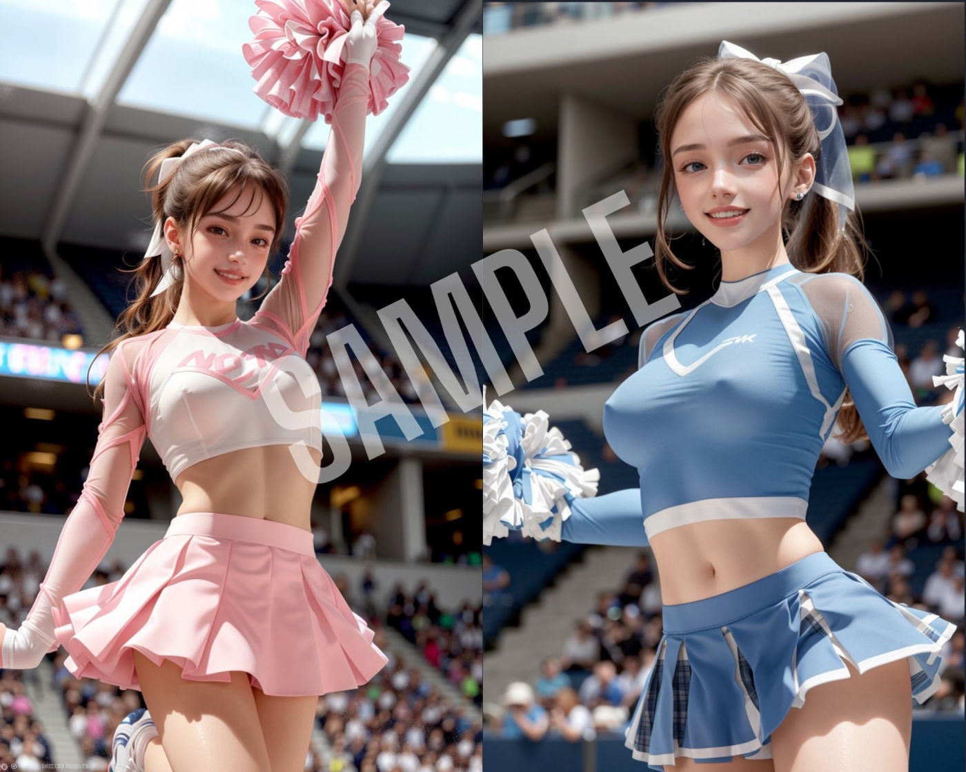 サンプル画像2:秘密の出張チアリーダーサービス(てんむすAI) [d_295266]