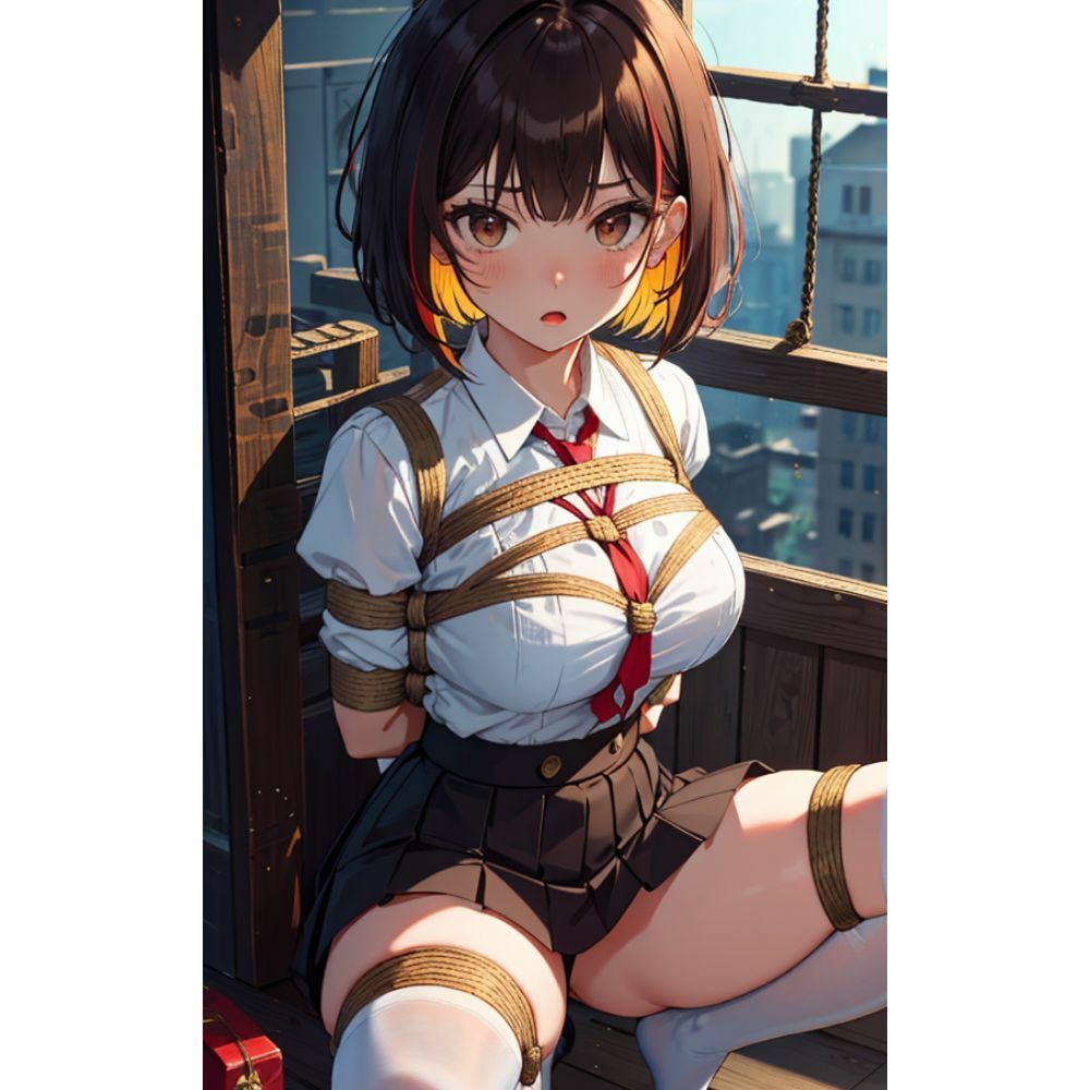 サンプル画像2:監禁して調教 女子校生を緊縛(はなここ) [d_295447]