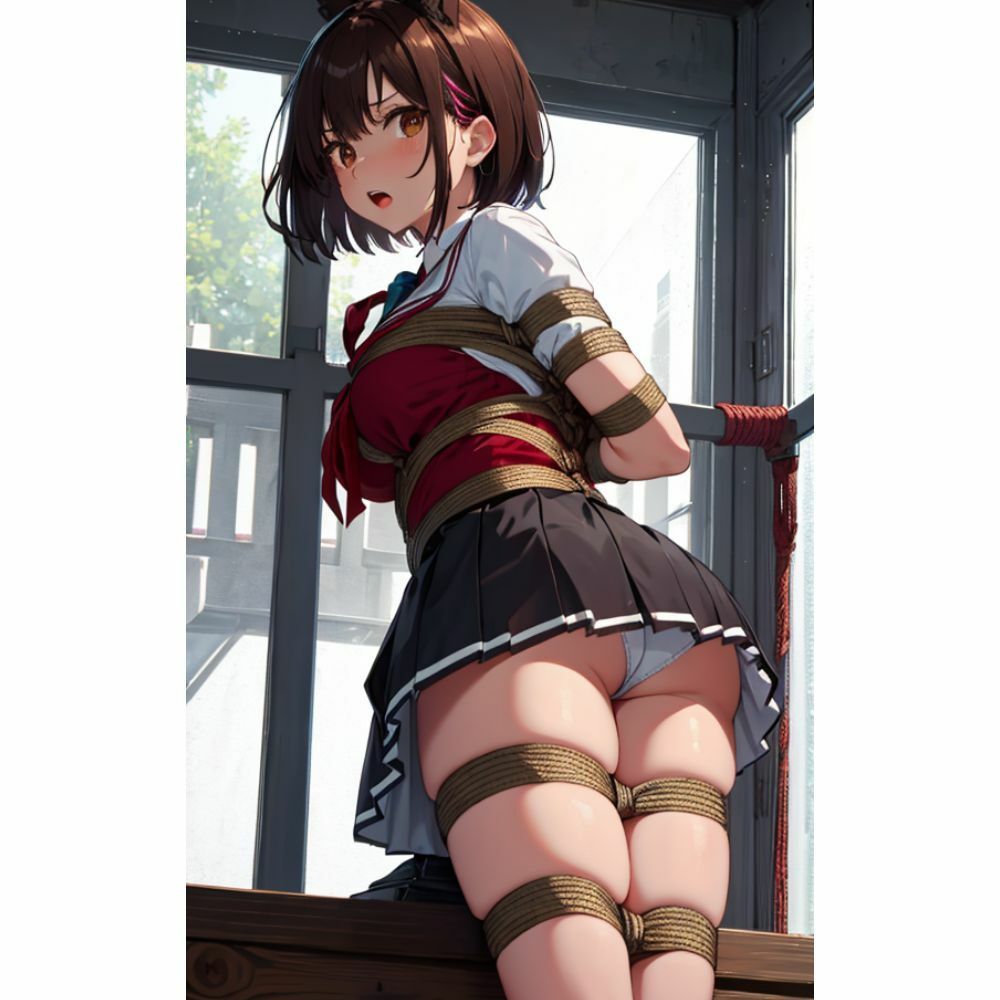 サンプル画像3:監禁して調教 女子校生を緊縛(はなここ) [d_295447]