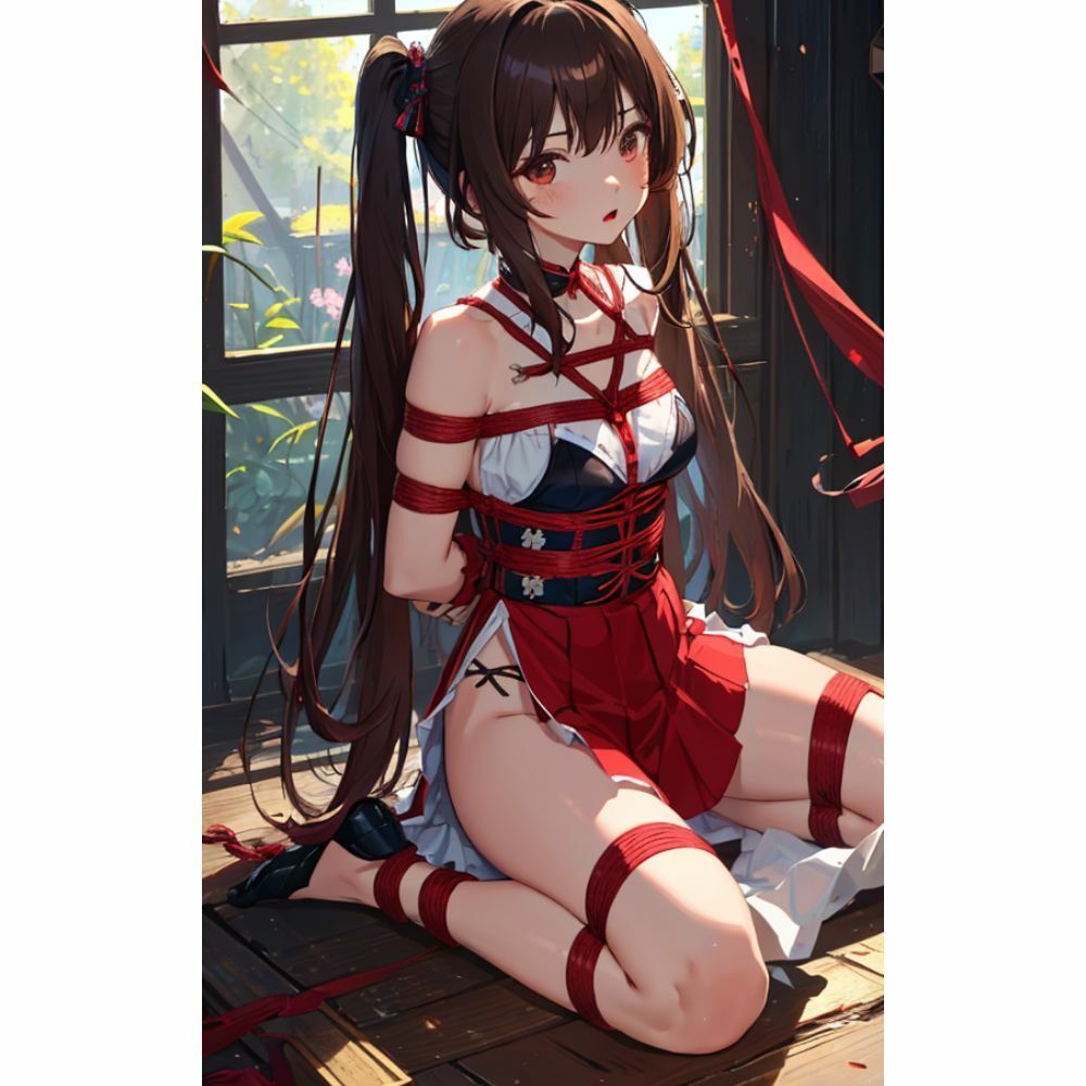 サンプル画像4:監禁して調教 女子校生を緊縛(はなここ) [d_295447]